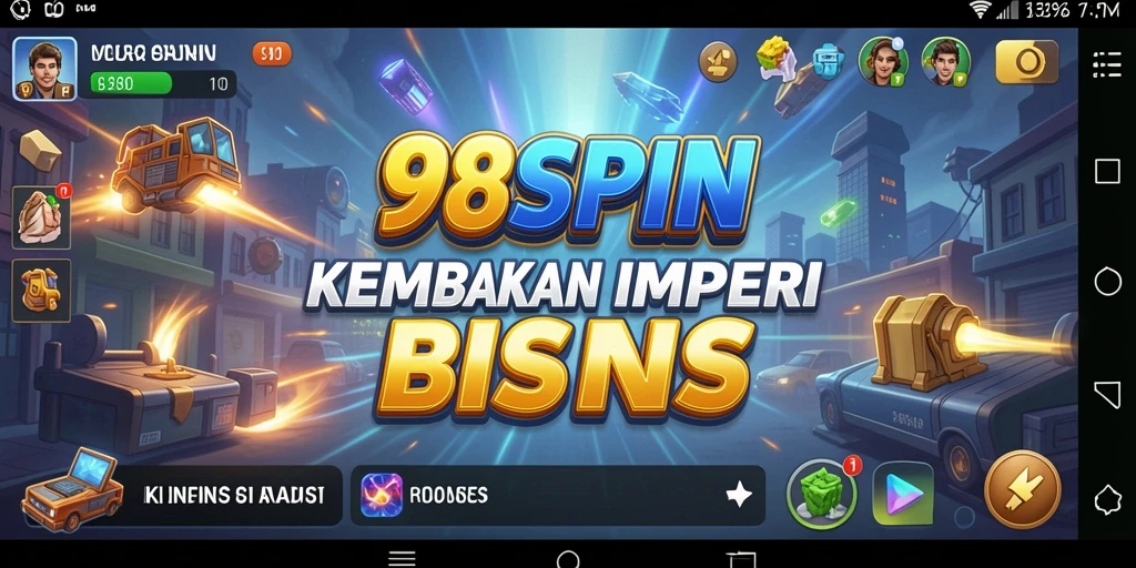 Tangkapan layar dari gameplay 98SPIN menampilkan strategi manajemen bisnis yang menarik.