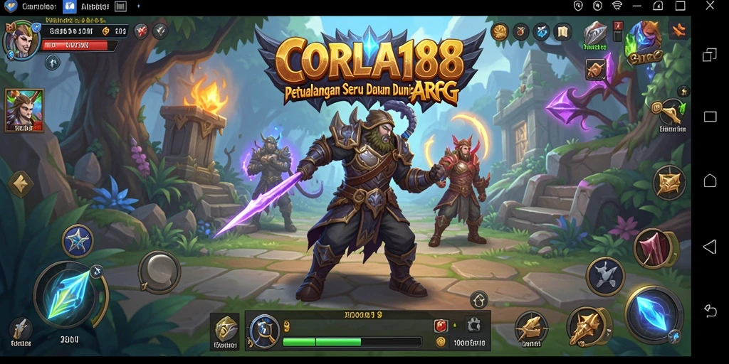 Menampilkan aksi seru dalam gameplay ARPG CORLA188.