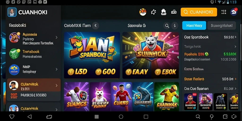 Screenshot gameplay CUANHOKI menampilkan antarmuka yang menarik dan informasi taruhan.
