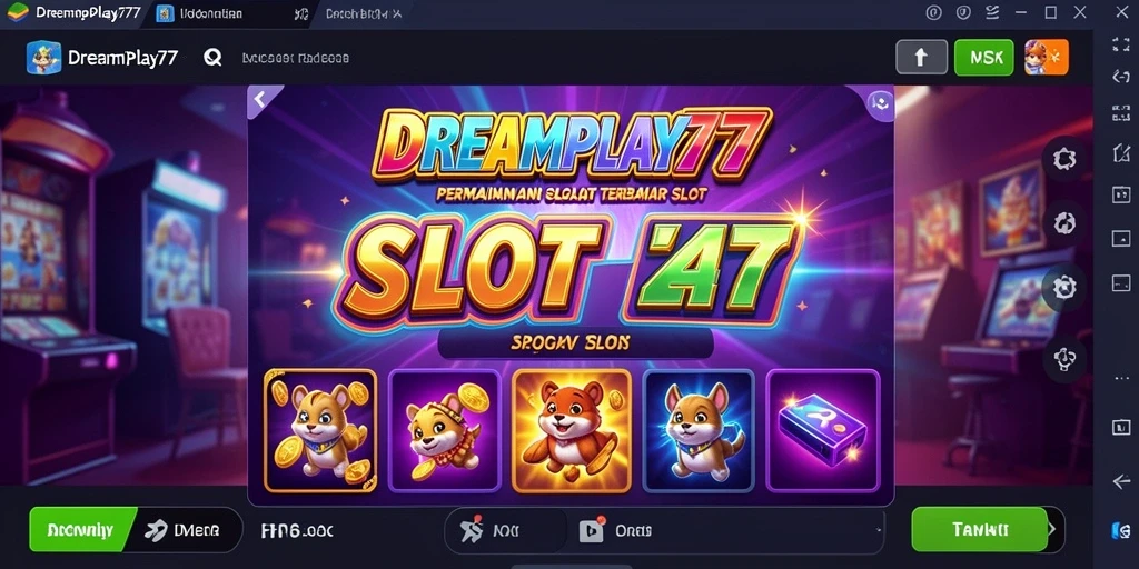 Tampilan gameplay Slot yang seru dan mengasyikkan di DREAMPLAY77.