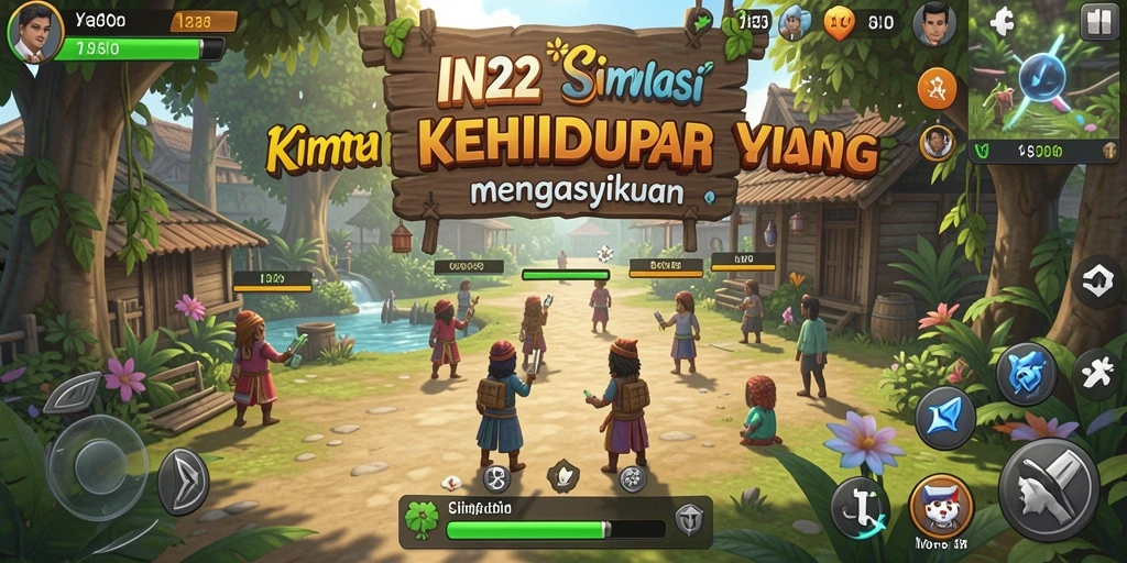 Tangkapan layar gameplay IN22 yang menampilkan simulasi yang mendalam.
