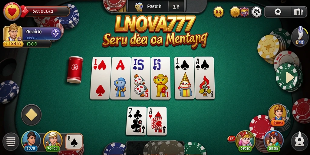Tampilan gameplay LNOVA777 yang seru dalam permainan domino.