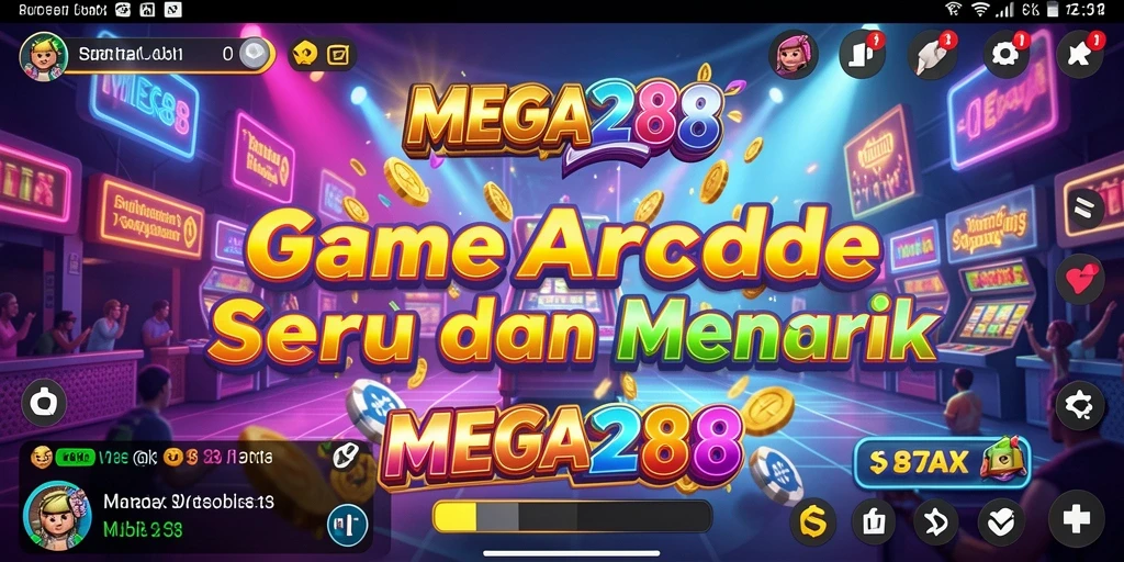 Tampilan screenshot MEGA288 menampilkan gameplay arcade yang menarik.