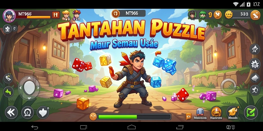 Screenshot MT966 menampilkan gameplay Puzzle yang seru dan menantang.